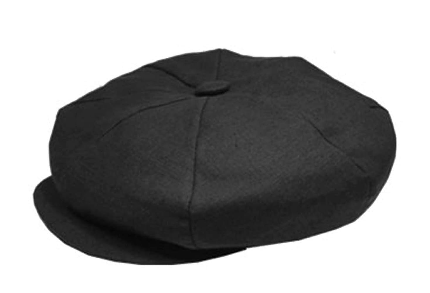 美品　newyork hat ラムスキン　ビッグアップル　キャスケット　本革　黒 BEAMS（ビームス）の「NEW YORK ハット / レザー ビッグアップル